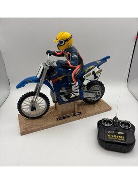 Vintage Tyco RC X-Treme Cycle Jeremy McGrath Motorcycle Dirt Bike 1999 Untested